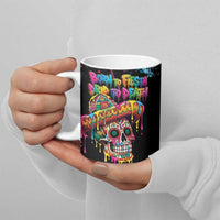 Dripping Sombrero Sugar Skull Ceramic Mug Día de los Muertos - Wonder Print Shop