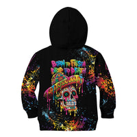 Dripping Sombrero Sugar Skull Kid Hoodie Día de los Muertos - Wonder Print Shop