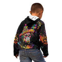 Dripping Sombrero Sugar Skull Kid Hoodie Día de los Muertos - Wonder Print Shop