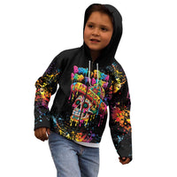 Dripping Sombrero Sugar Skull Kid Hoodie Día de los Muertos - Wonder Print Shop