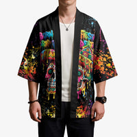 Dripping Sombrero Sugar Skull Kimono Día de los Muertos - Wonder Print Shop
