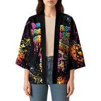 Dripping Sombrero Sugar Skull Kimono Día de los Muertos - Wonder Print Shop