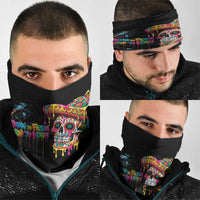 Dripping Sombrero Sugar Skull Neck Gaiter Día de los Muertos - Wonder Print Shop