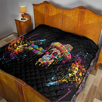 Dripping Sombrero Sugar Skull Quilt Día de los Muertos - Wonder Print Shop
