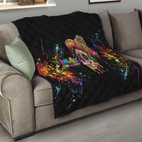 Dripping Sombrero Sugar Skull Quilt Día de los Muertos - Wonder Print Shop