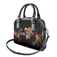 Dripping Sombrero Sugar Skull Shoulder Handbag Día de los Muertos - Wonder Print Shop