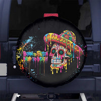 Dripping Sombrero Sugar Skull Spare Tire Cover Día de los Muertos - Wonder Print Shop