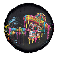 Dripping Sombrero Sugar Skull Spare Tire Cover Día de los Muertos - Wonder Print Shop