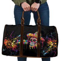 Dripping Sombrero Sugar Skull Travel Bag Día de los Muertos - Wonder Print Shop