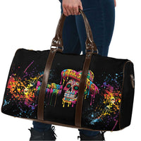 Dripping Sombrero Sugar Skull Travel Bag Día de los Muertos - Wonder Print Shop