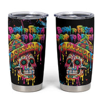Dripping Sombrero Sugar Skull Tumbler Cup Día de los Muertos - Wonder Print Shop
