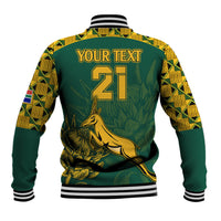Custom South Africa Rugby Baseball Jacket Springboks Proud The Champions LT9 - Wonder Print Shop