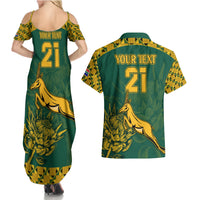 Custom South Africa Rugby Couples Matching Summer Maxi Dress and Hawaiian Shirt Springboks Proud The Champions LT9 - Wonder Print Shop