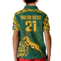 Custom South Africa Rugby Kid Polo Shirt Springboks Proud The Champions - Wonder Print Shop