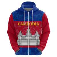 Personalised Cambodia Hoodie With Simple Flag Style - Wonder Print Shop