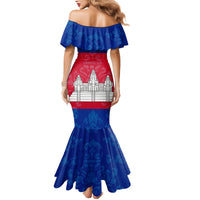 Personalised Cambodia Mermaid Dress With Simple Flag Style - Wonder Print Shop
