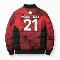 Custom Canada Cricket Spirit 2026 Bomber Puffer Jacket World T20 Edition - Wonder Print Shop