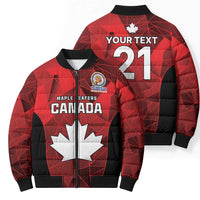 Custom Canada Cricket Spirit 2026 Bomber Puffer Jacket World T20 Edition - Wonder Print Shop