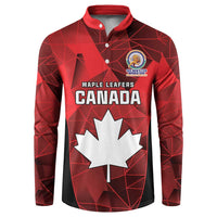 Custom Canada Cricket Spirit 2026 Button Sweatshirt World T20 Edition - Wonder Print Shop