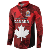 Custom Canada Cricket Spirit 2026 Button Sweatshirt World T20 Edition - Wonder Print Shop