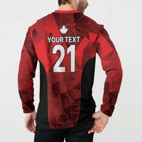 Custom Canada Cricket Spirit 2026 Button Sweatshirt World T20 Edition - Wonder Print Shop