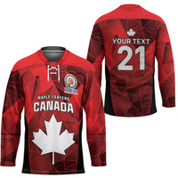 Custom Canada Cricket Spirit 2026 Hockey Jersey World T20 Edition - Wonder Print Shop