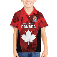 Custom Canada Cricket Spirit 2026 Kid Hawaiian Shirt World T20 Edition - Wonder Print Shop