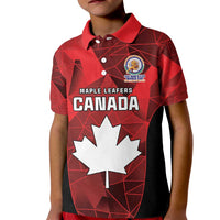 Custom Canada Cricket Spirit 2026 Kid Polo Shirt World T20 Edition - Wonder Print Shop