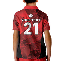 Custom Canada Cricket Spirit 2026 Kid Polo Shirt World T20 Edition - Wonder Print Shop