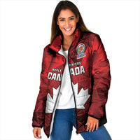 Custom Canada Cricket Spirit 2026 Padded Jacket World T20 Edition - Wonder Print Shop