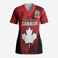 Custom Canada Cricket Spirit 2026 Scrub Top World T20 Edition - Wonder Print Shop