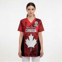 Custom Canada Cricket Spirit 2026 Scrub Top World T20 Edition - Wonder Print Shop