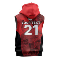 Custom Canada Cricket Spirit 2026 Sleeveless Zip Hoodie World T20 Edition - Wonder Print Shop