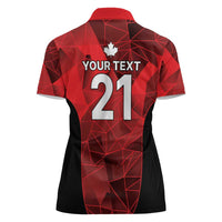 Custom Canada Cricket Spirit 2026 Women Polo Shirt World T20 Edition - Wonder Print Shop