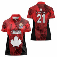 Custom Canada Cricket Spirit 2026 Women Polo Shirt World T20 Edition - Wonder Print Shop