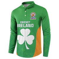 Custom Ireland Cricket Spirit 2026 Button Sweatshirt World T20 Edition - Wonder Print Shop
