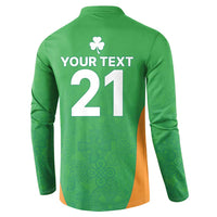Custom Ireland Cricket Spirit 2026 Button Sweatshirt World T20 Edition - Wonder Print Shop