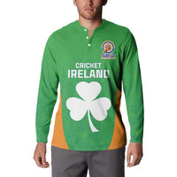 Custom Ireland Cricket Spirit 2026 Button Sweatshirt World T20 Edition - Wonder Print Shop
