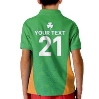 Custom Ireland Cricket Spirit 2026 Kid Polo Shirt World T20 Edition - Wonder Print Shop