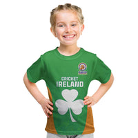 Custom Ireland Cricket Spirit 2026 Kid T Shirt World T20 Edition - Wonder Print Shop