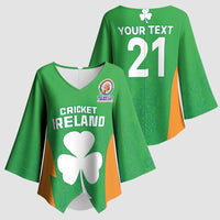 Custom Ireland Cricket Spirit 2026 Kimono Sleeve Blouse World T20 Edition - Wonder Print Shop