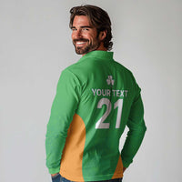 Custom Ireland Cricket Spirit 2026 Long Sleeve Polo Shirt World T20 Edition - Wonder Print Shop