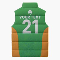 Custom Ireland Cricket Spirit 2026 Sleeveless Puffer Jacket World T20 Edition - Wonder Print Shop