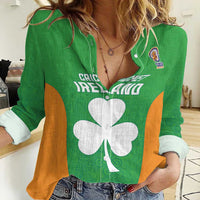 Custom Ireland Cricket Spirit 2026 Women Casual Shirt World T20 Edition - Wonder Print Shop