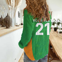 Custom Ireland Cricket Spirit 2026 Women Casual Shirt World T20 Edition - Wonder Print Shop