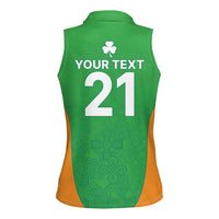 Custom Ireland Cricket Spirit 2026 Women Sleeveless Polo Shirt World T20 Edition - Wonder Print Shop