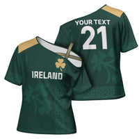 Custom Ireland World Cup Retro 2024 Cross Shoulder Shirt - Wonder Print Shop