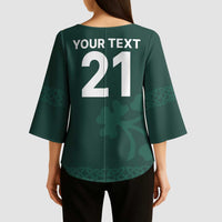 Custom Ireland World Cup Retro 2024 Kimono Sleeve Blouse - Wonder Print Shop