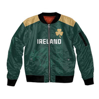 Custom Ireland World Cup Retro 2024 Sleeve Zip Bomber Jacket - Wonder Print Shop