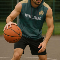 Custom Ireland World Cup Retro 2024 Sleeveless Hoodie - Wonder Print Shop